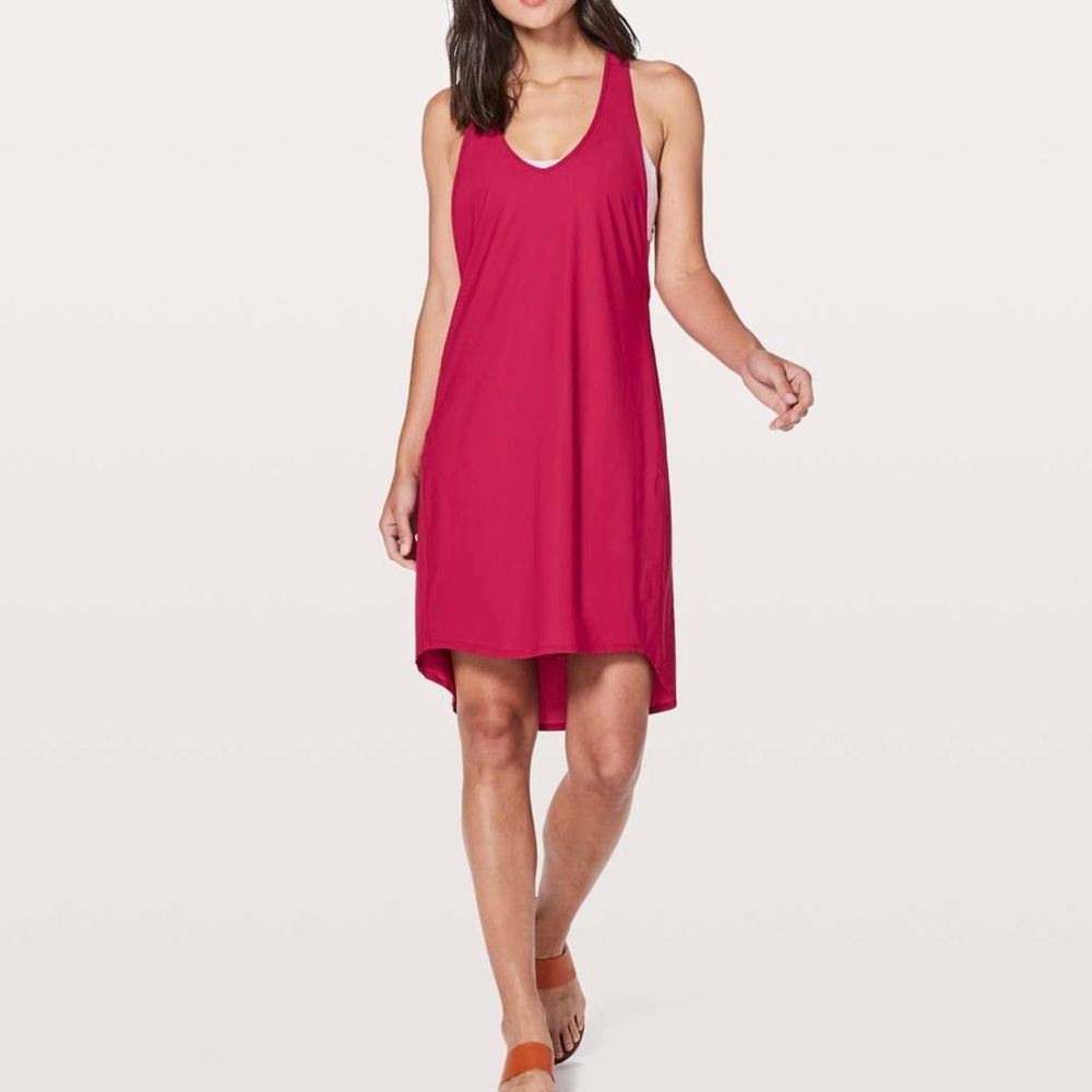 Lululemon Rejuvenate Ruby Red Dress Size 10